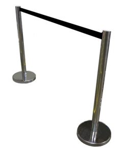 Tensa Barrier (Post & Belt) - Black